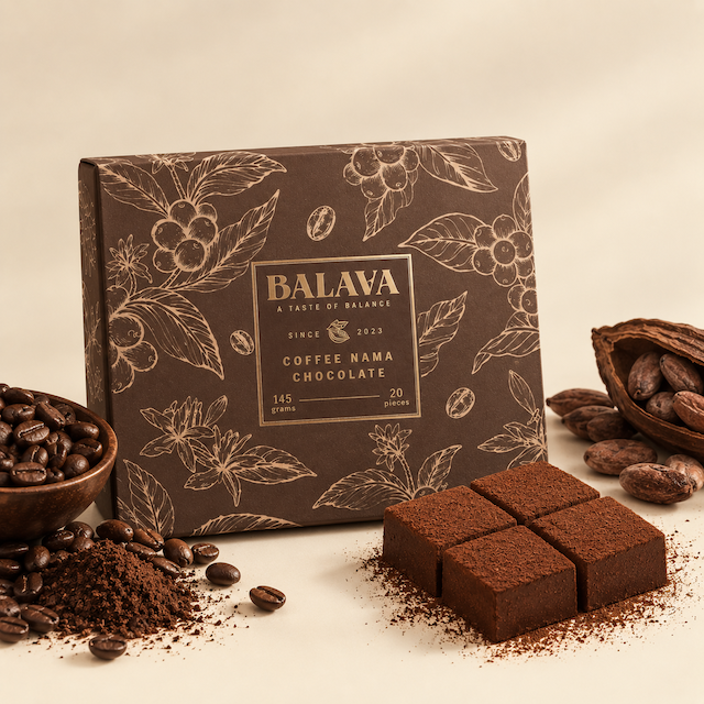 Nama Chocolate Coffee — BALAVA Fresh Chocolate