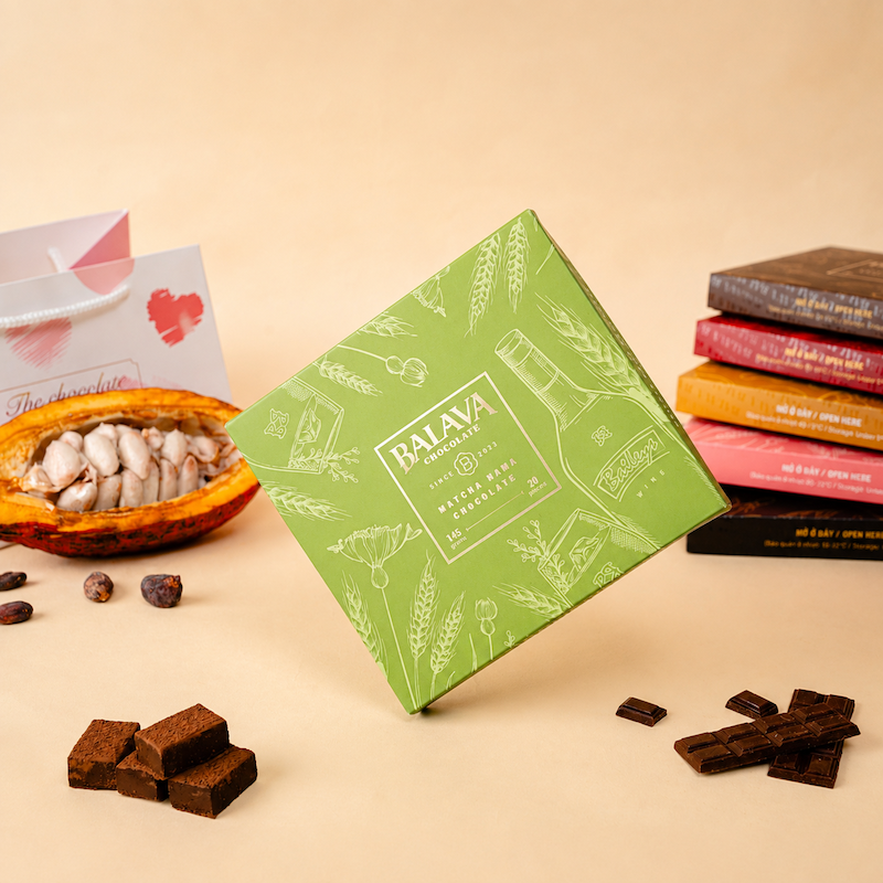 Nama Chocolate Matcha — BALAVA Fresh Chocolate