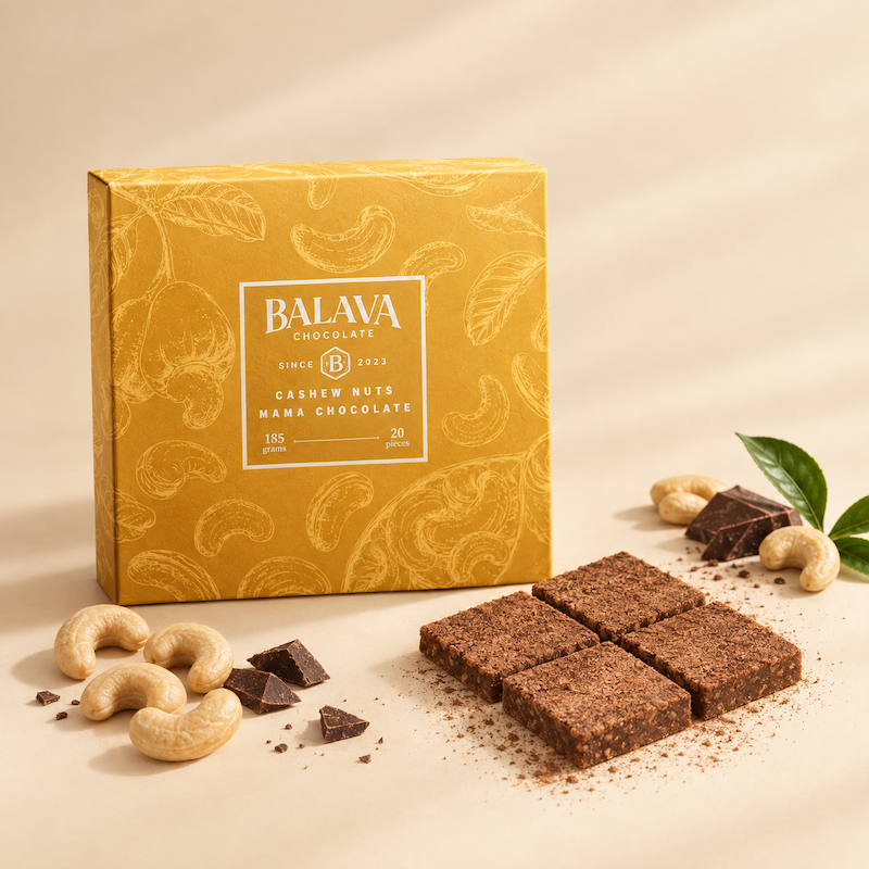 Nama Chocolate Cashew — BALAVA Fresh Chocolate