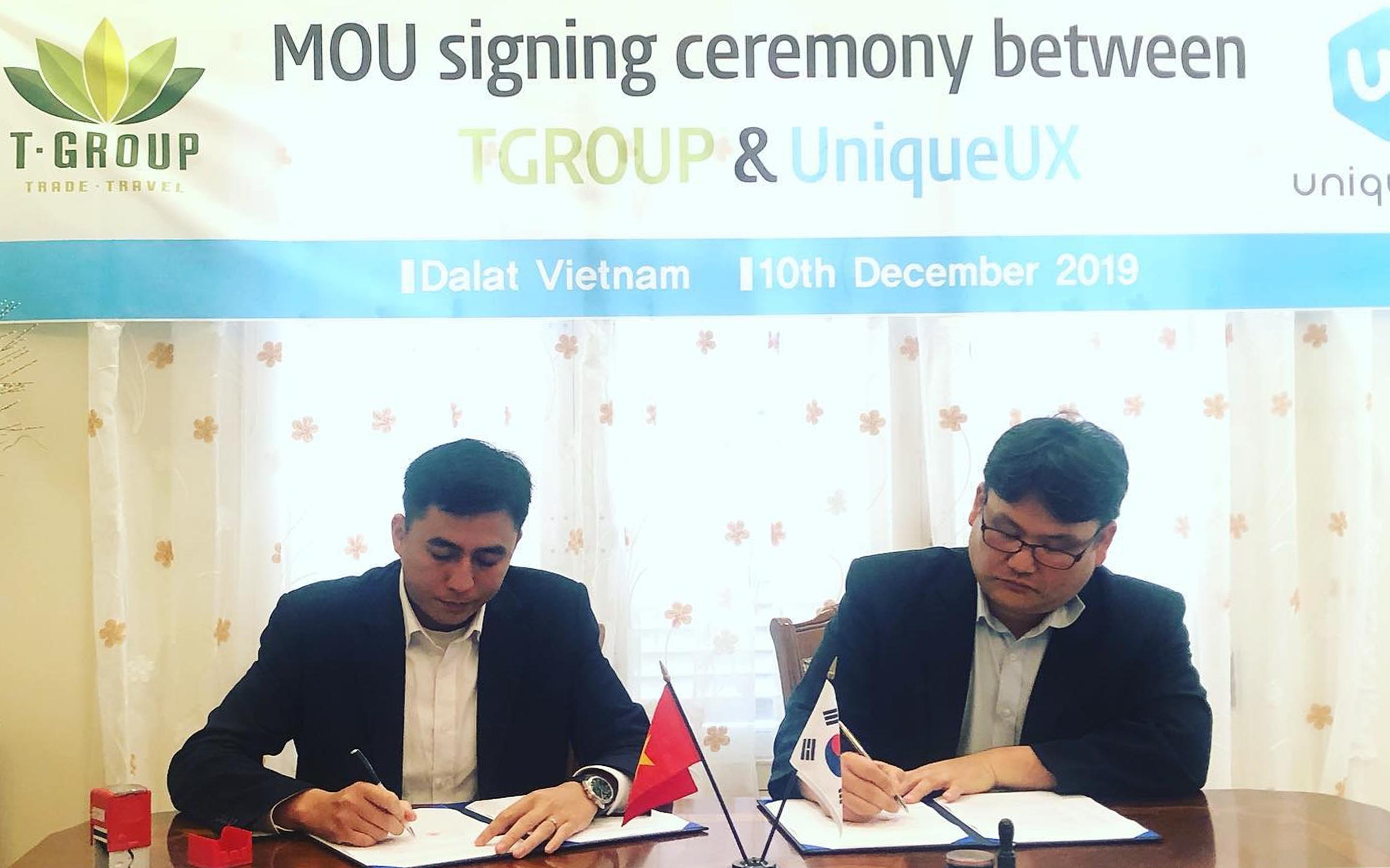 MOU signing ceremony between Tgroup & UniqueUX