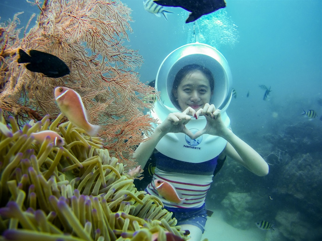 Underwater Sea Walking Experience at Namaste Coral Park Phu Quoc