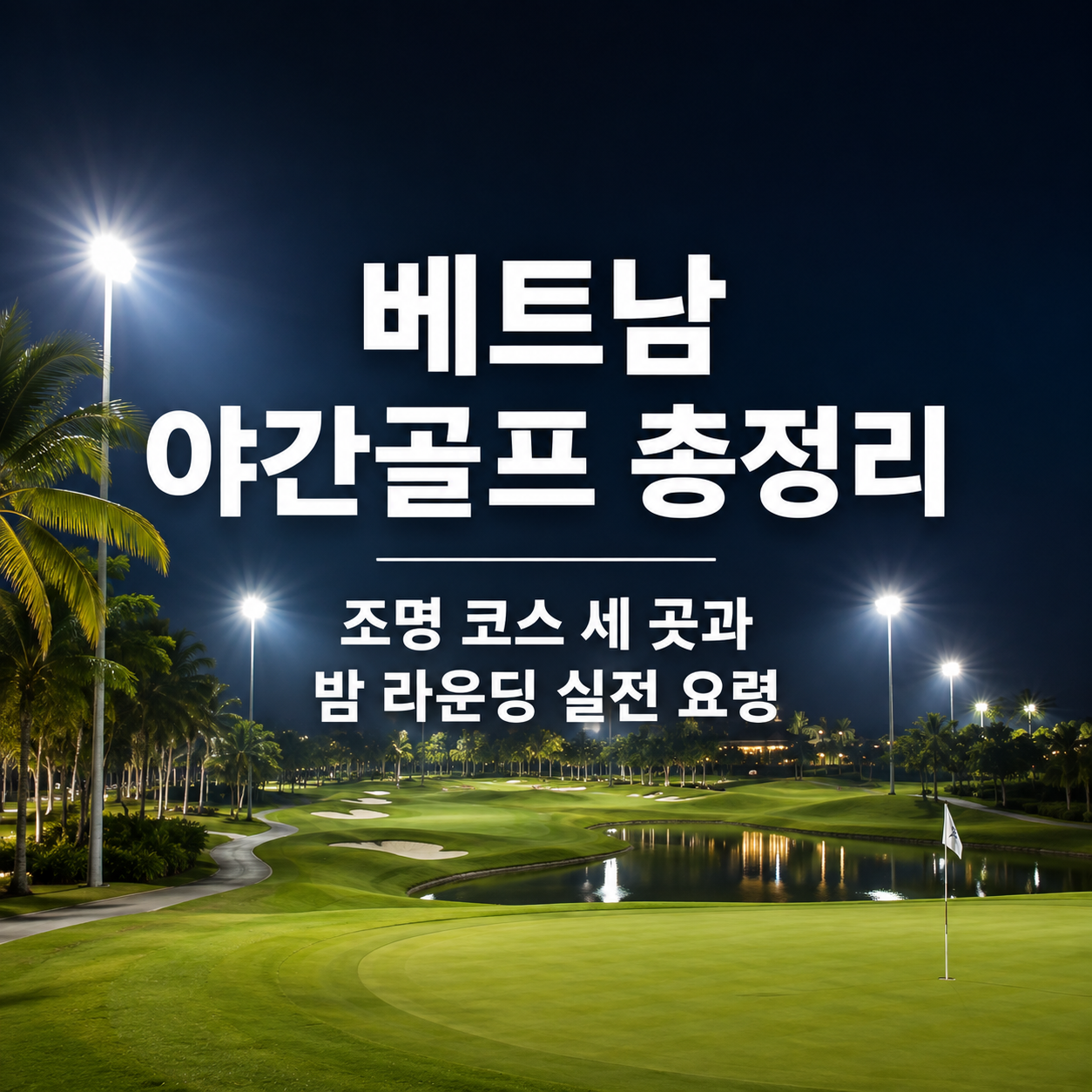 베트남 야간골프 총정리 ㅣ 조명 코스 세 곳과 밤 라운딩 실전 요령