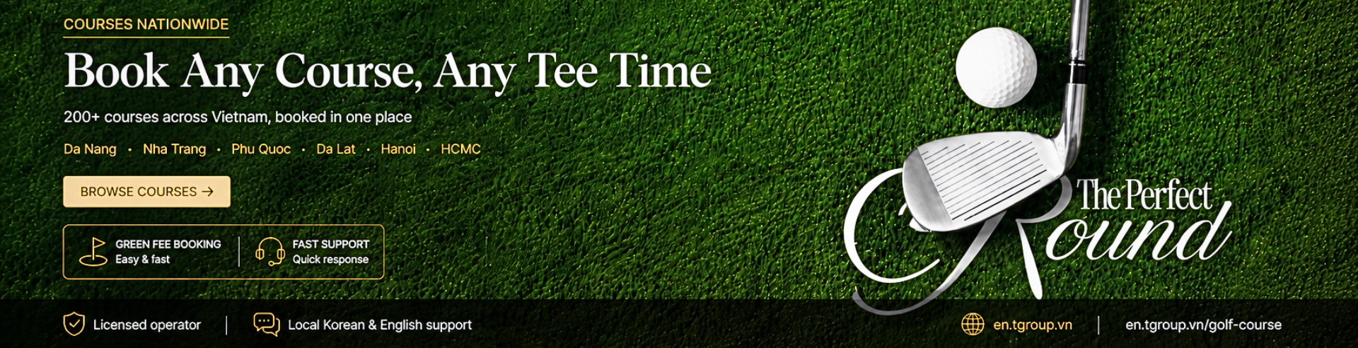Book Any Course, Any Tee Time