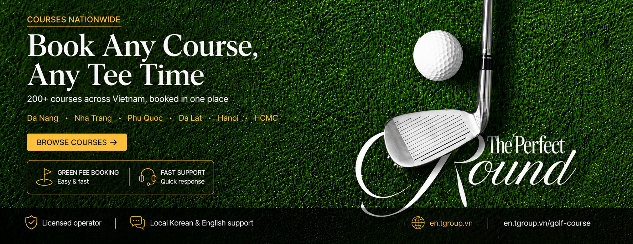 Book Any Course, Any Tee Time