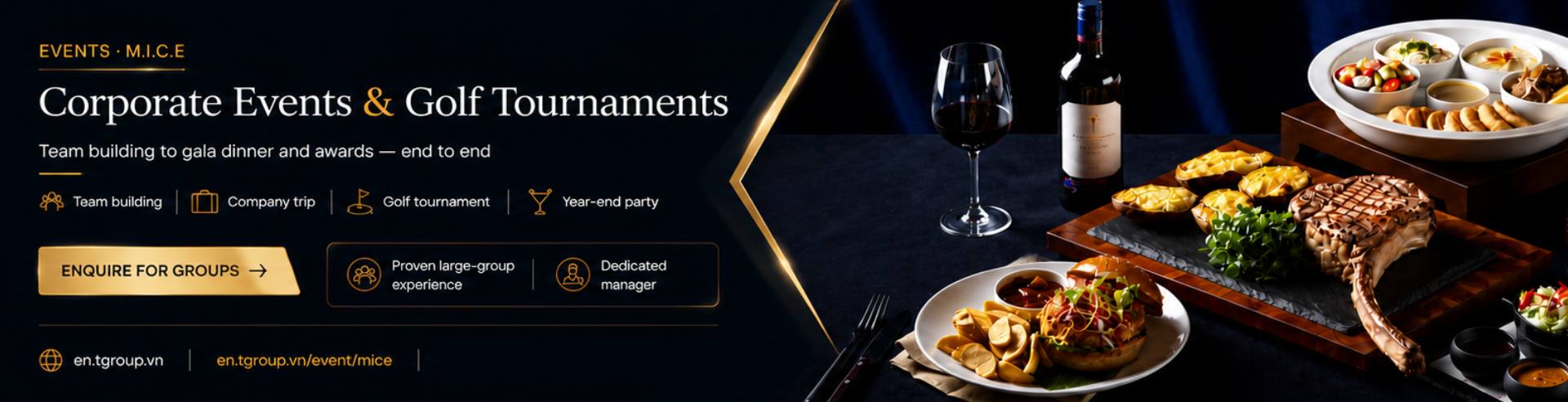 Corporate Events & Golf Tournaments