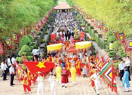 The worshipping of Hung Vuong in Phu Tho, Viet Nam